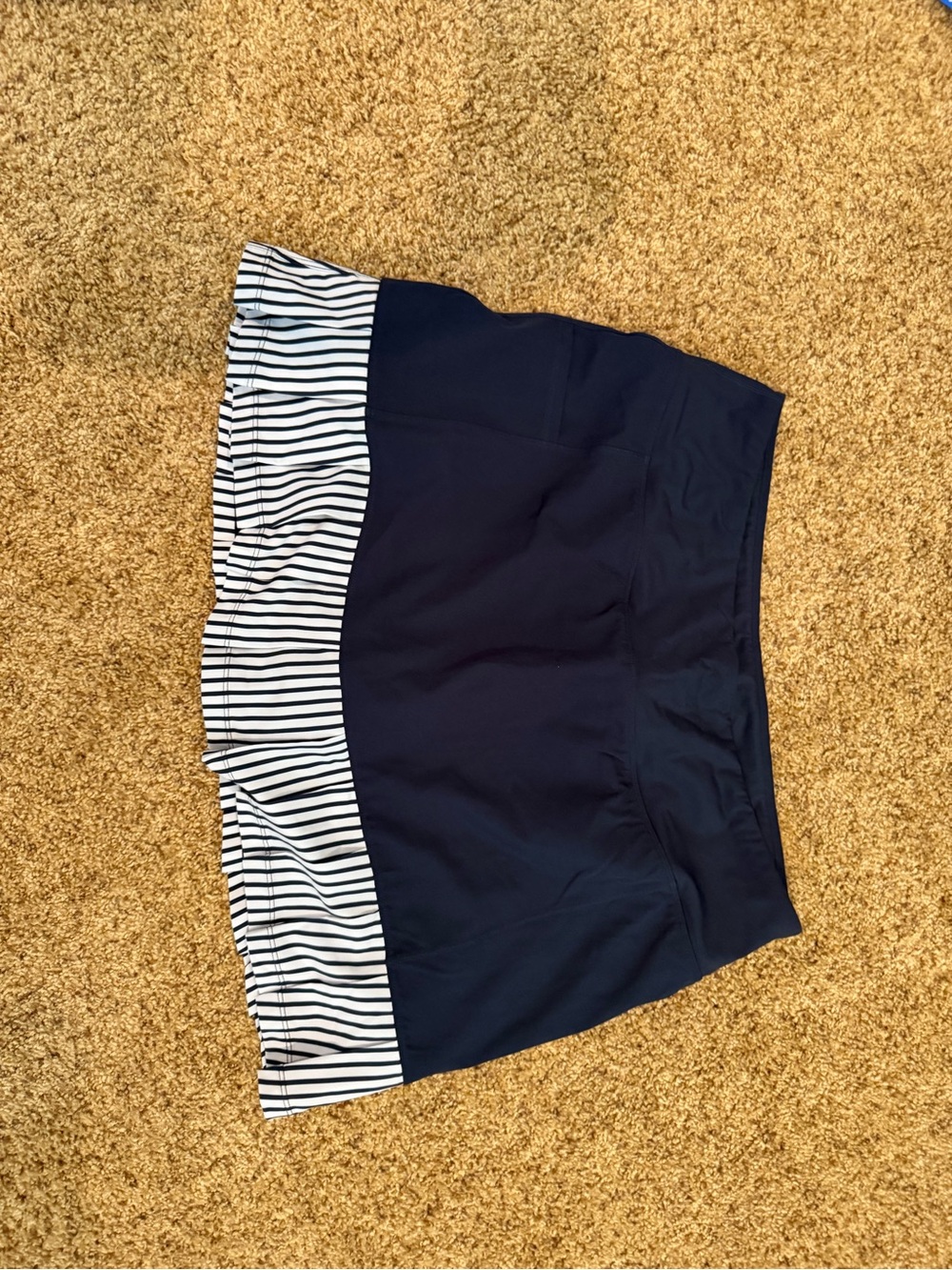 Addison Bay Navy Blue & White Striped Women’s Skort